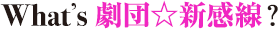 What’s 劇団新感線？